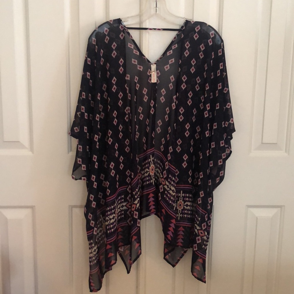 Love Tree Open Blouse